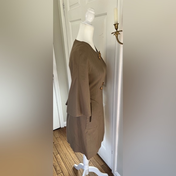 Albino mod Victorian 3/4 sleeve trench coat - Picture 7 of 13